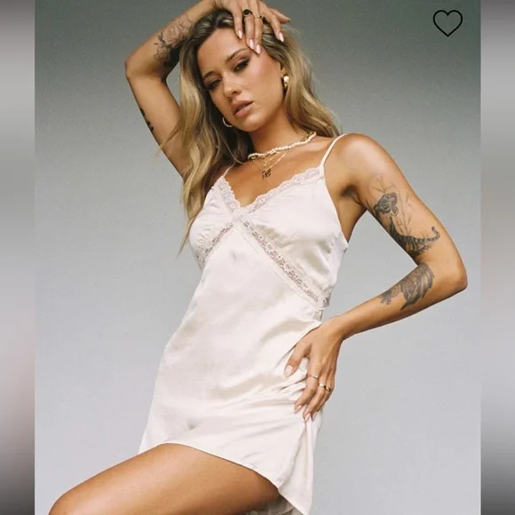 open lace back dress Marilyn Mini Dress | Champagne | Womens